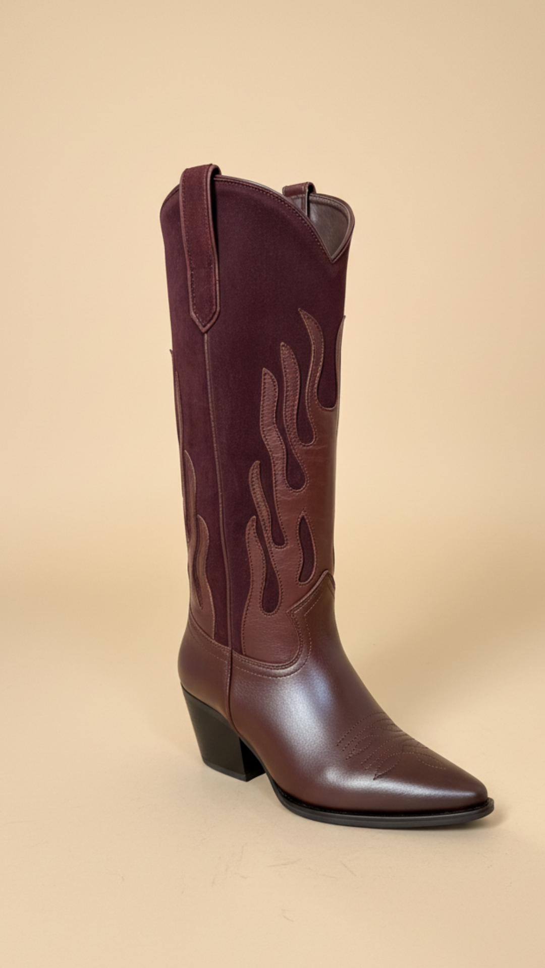 Bota Fuego Vino piel